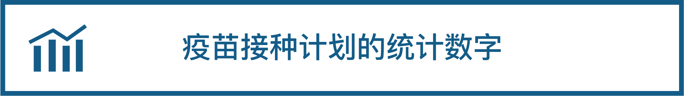 疫苗接种计划的统计数字